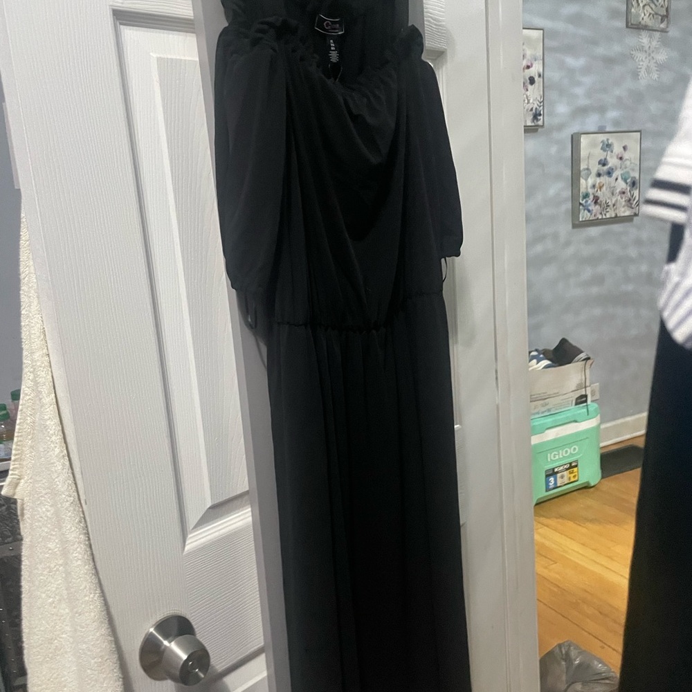 Christian Siriano Black Long Sleeve Dress